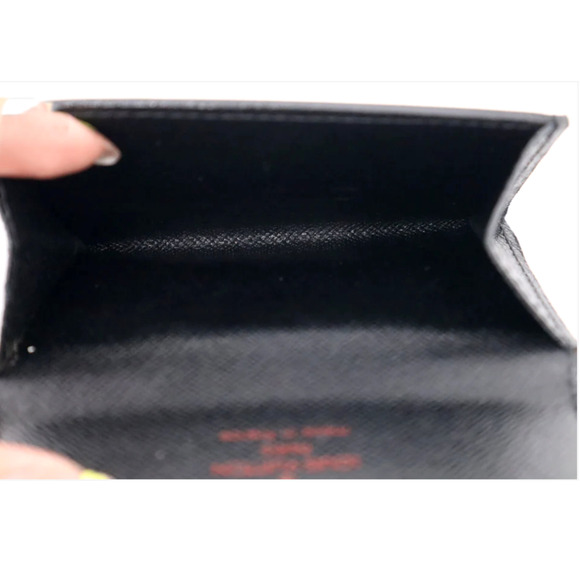 Louis Vuitton Ludlow Compact Epi Leather Coin Purse Card Wallet Black Authentic - Picture 8 of 14